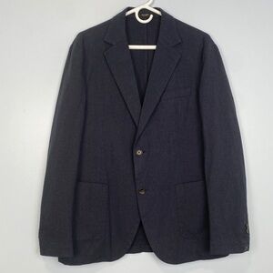 Doppelgänger Men’s Lightweight Cotton Sport coat Blazer Blue IT 52 US 42 Preppy